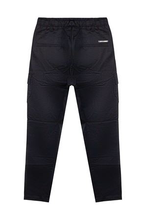 Pantalone cargo in cotone nero STATE OF ORDER | SP26019D001